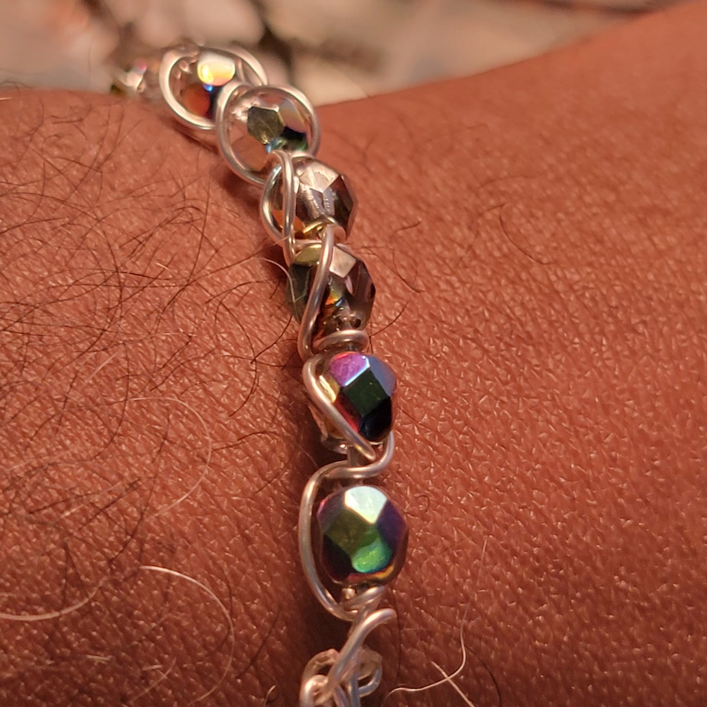 Braided Czech Glass Bracelet
