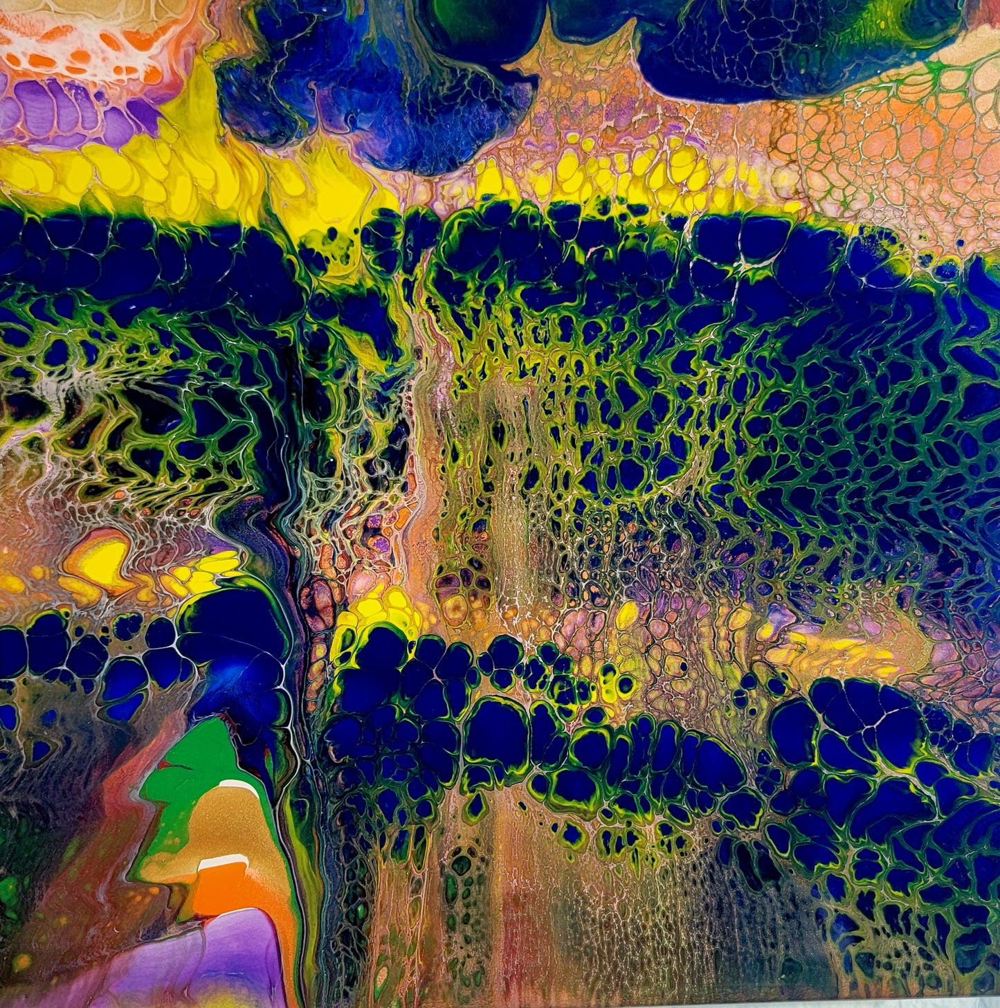 Blue Swipe Canvas