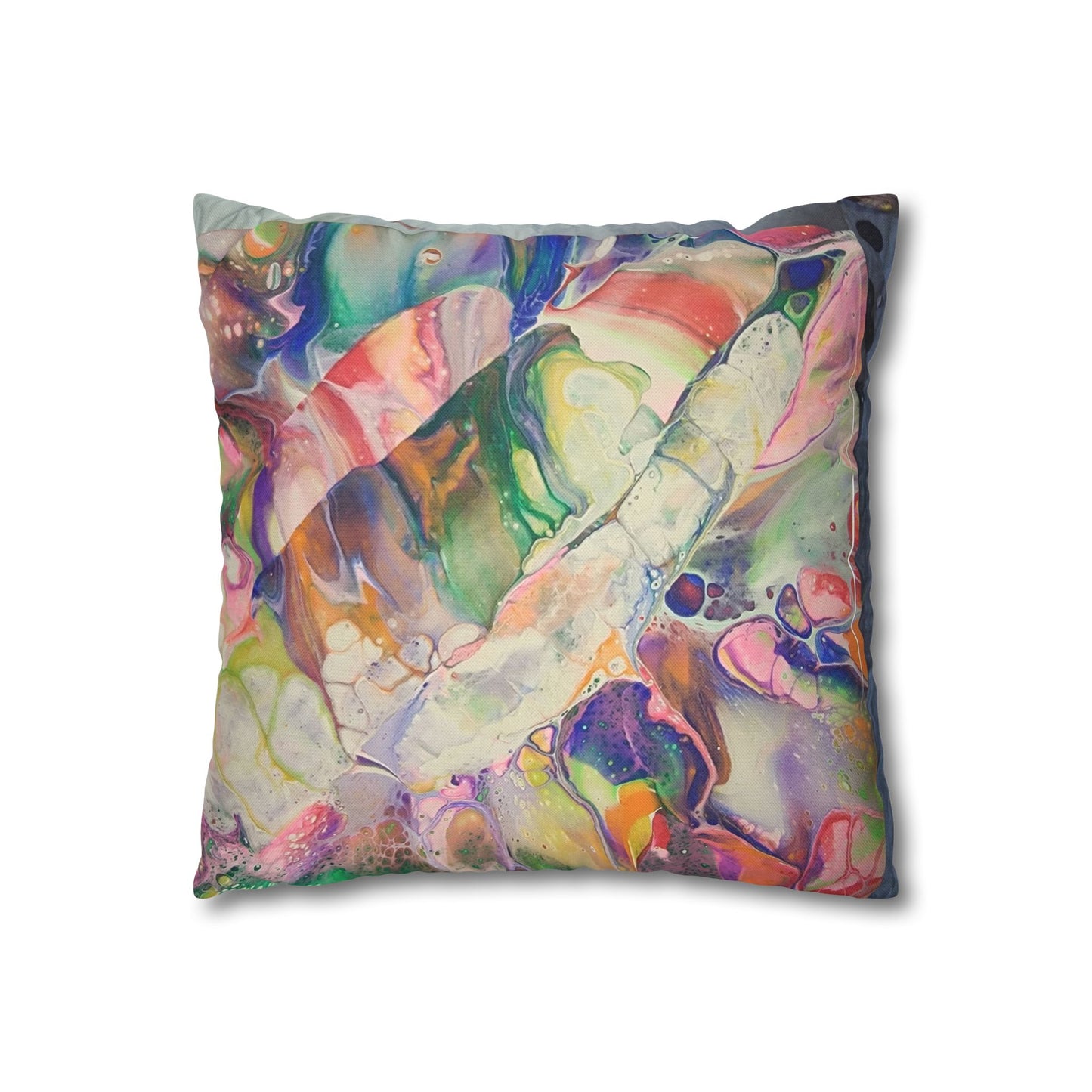Spun Polyester Square Pillowcase