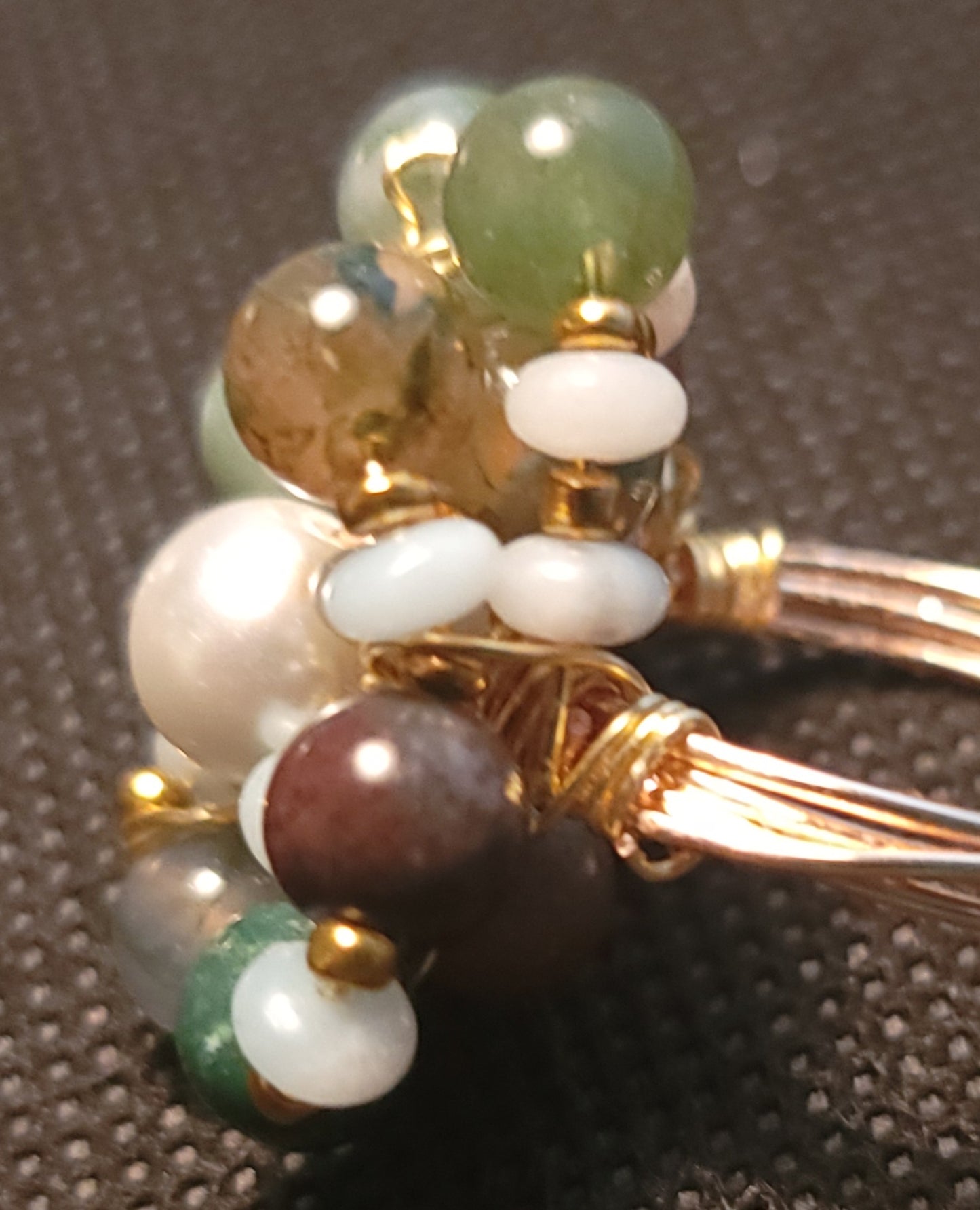 Labadorite Cluster Ring