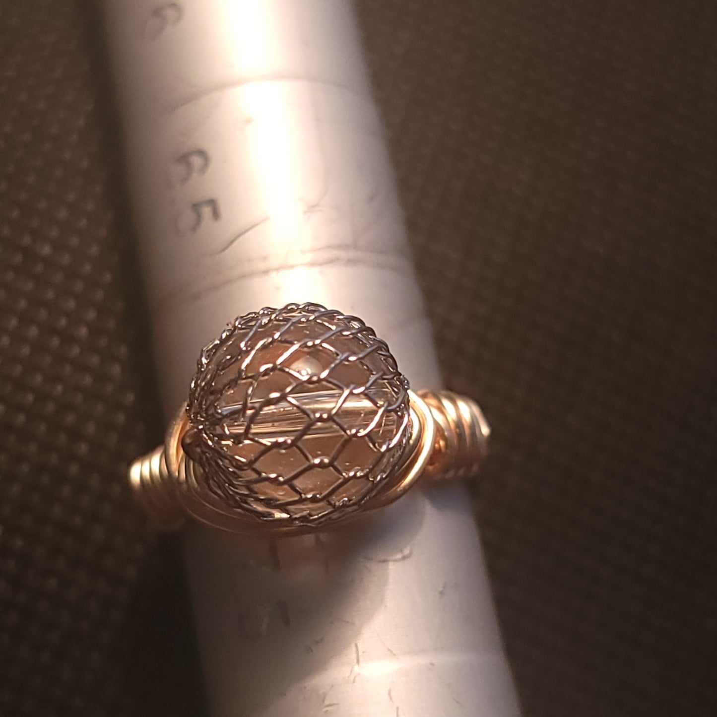 Mesh Crystal Ring