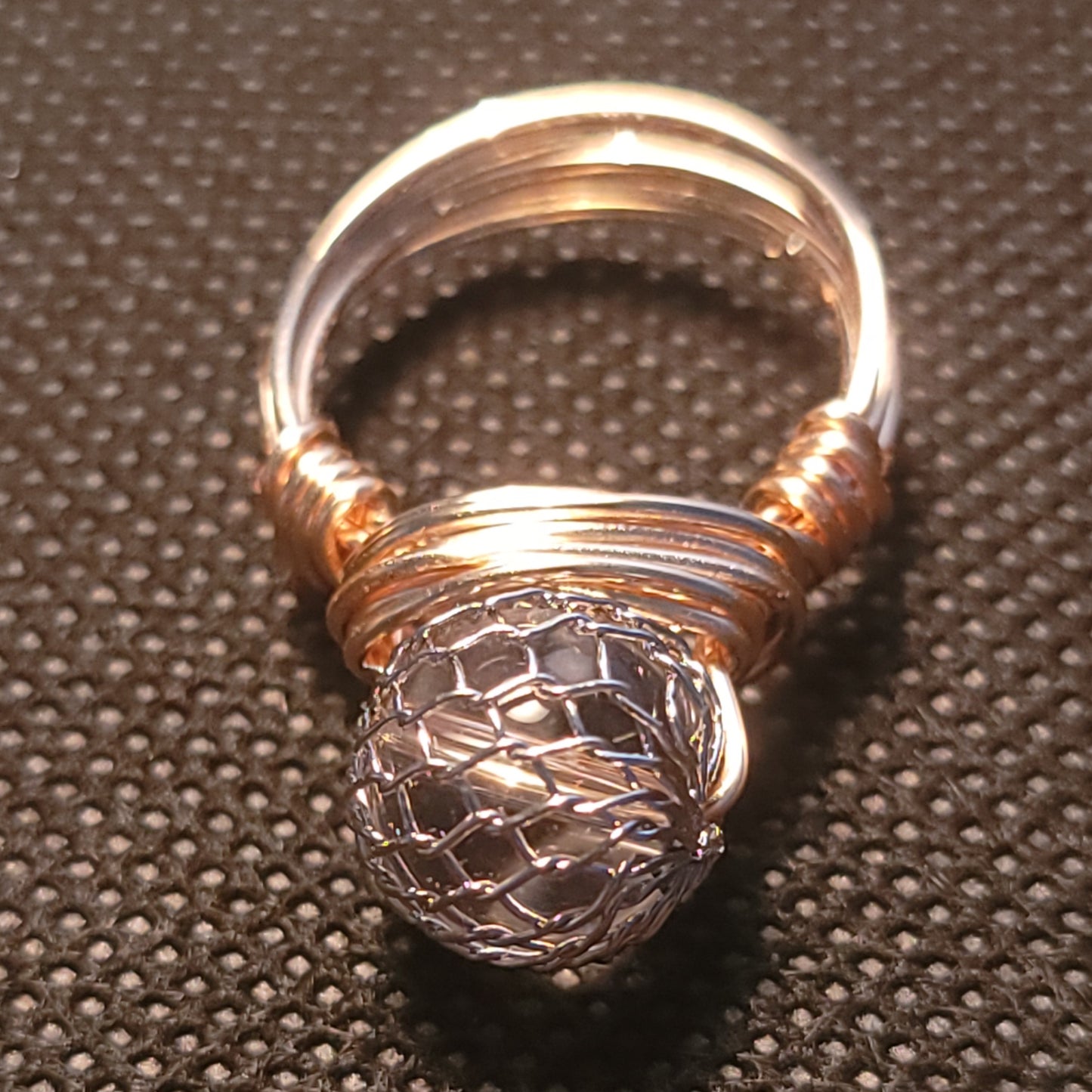 Mesh Crystal Ring