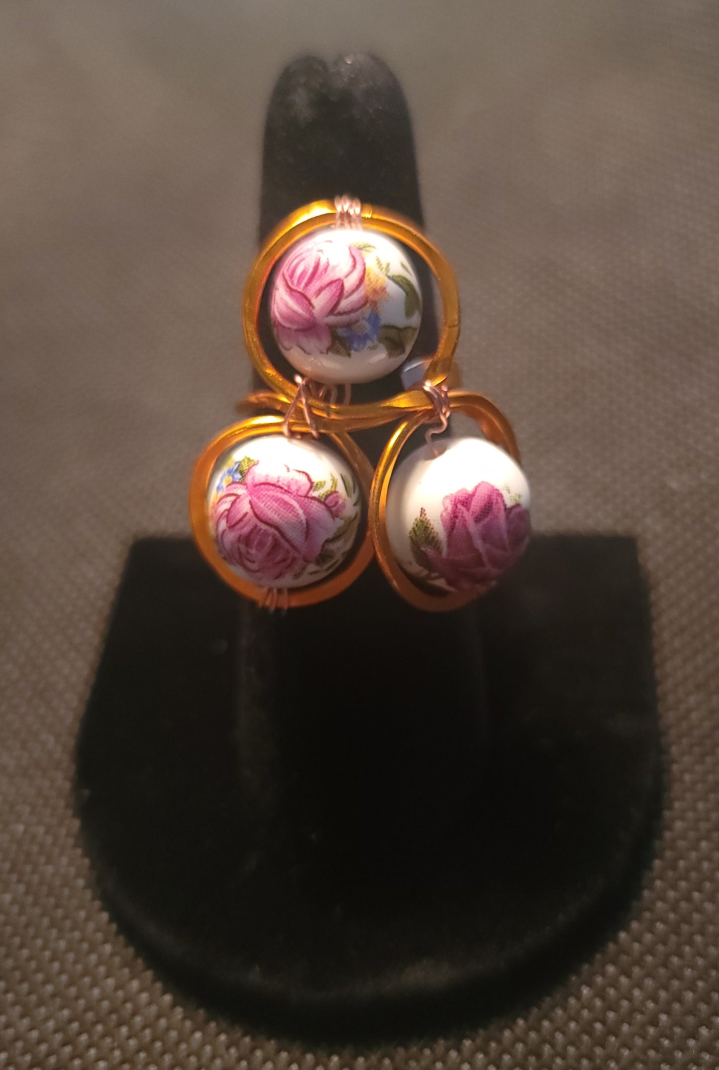 Glass Rose Ring