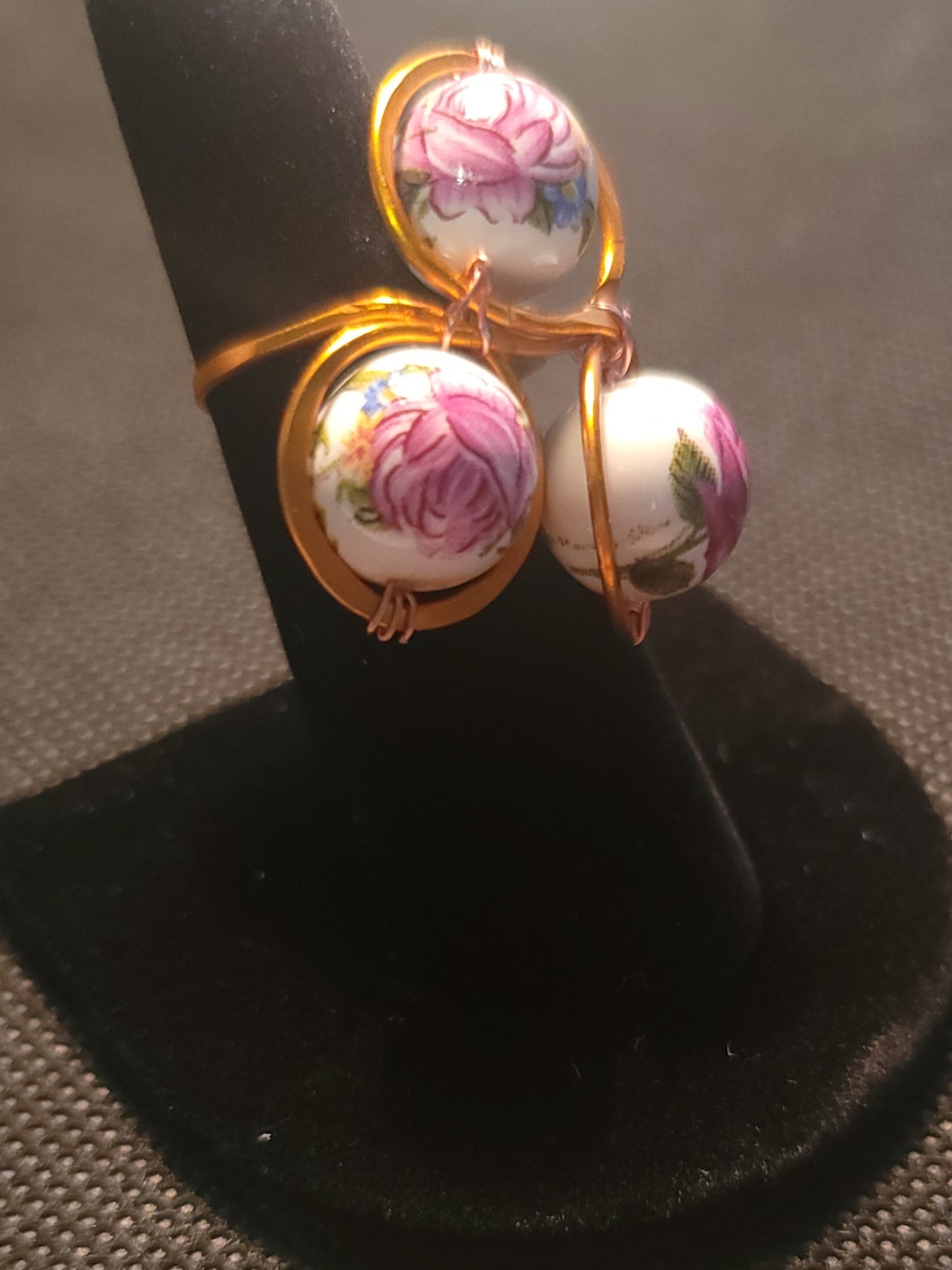 Glass Rose Ring