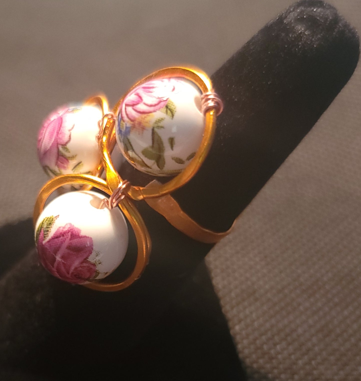 Glass Rose Ring
