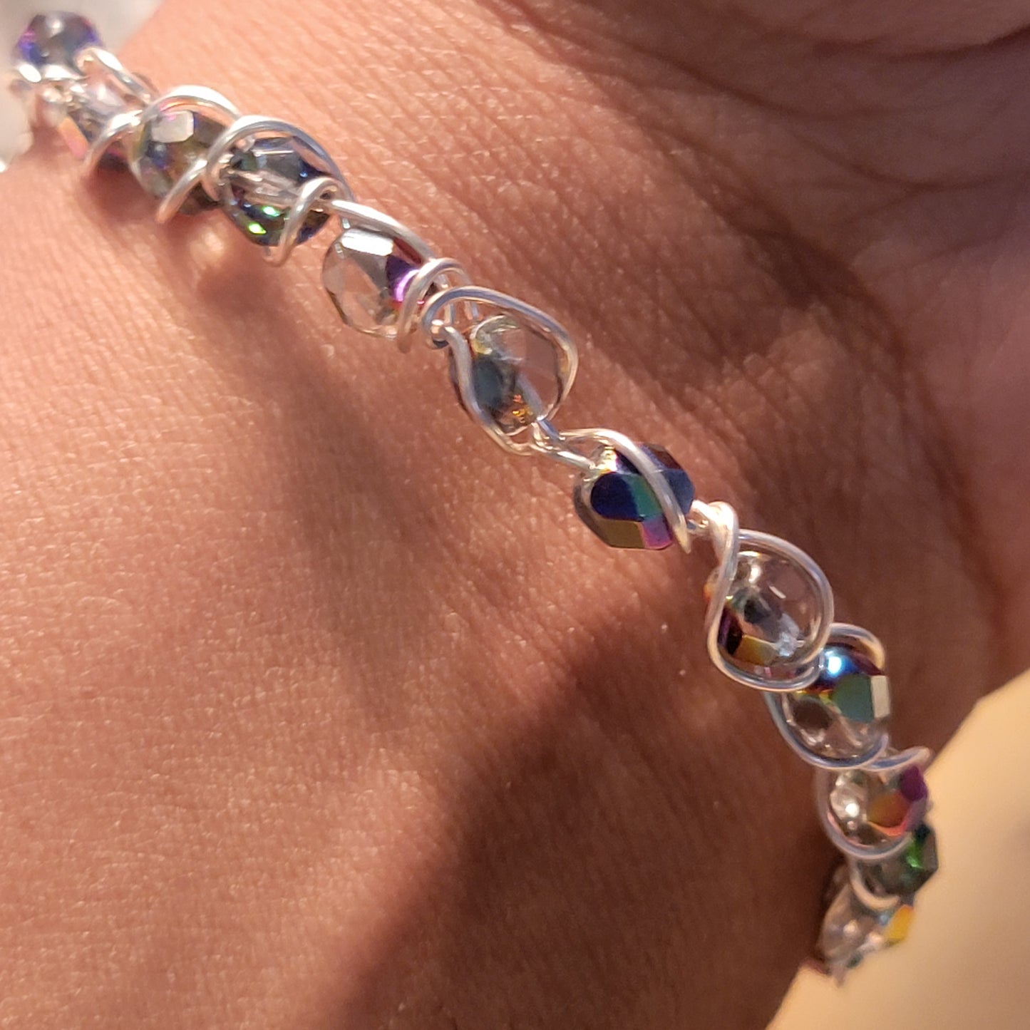 Braided Czech Glass Bracelet