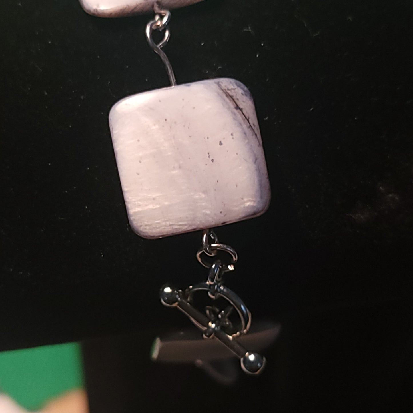 Pearl like Square bead bracelet.