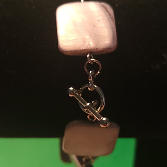 Pearl like Square bead bracelet.