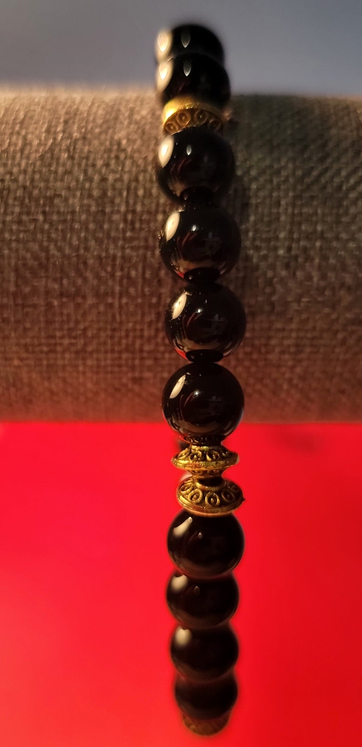 Onyx beaded bracelet