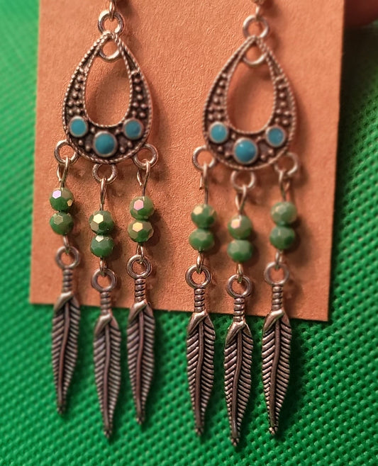 Turquoise Boho Earrings