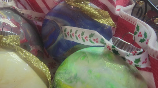 Acrylic Painted Christmas ornament