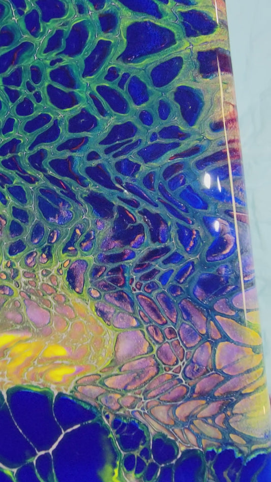 Blue Swipe Canvas