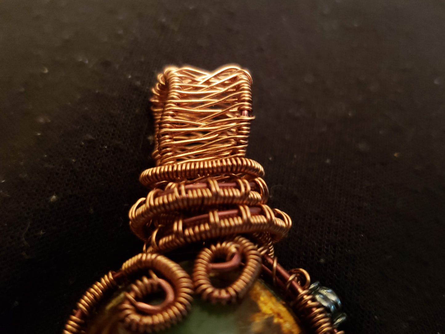 Wire Wrapped Carbochon Pendant
