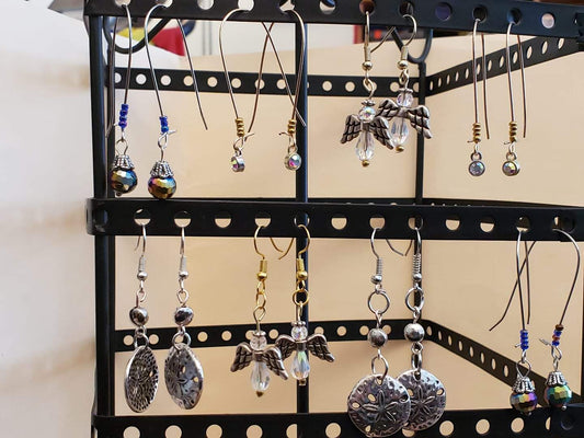 Various wire earring designs